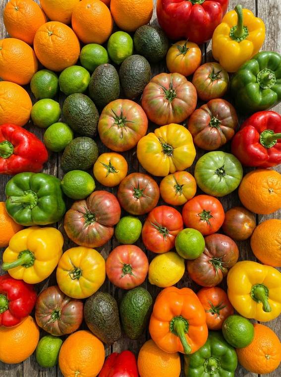 Fresh fruit and vegetables